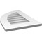 Ekena Millwork Quarter Round Top Left Surface Mount PVC Gable Vent w/ 3-1/2"W x 1"P Standard Frame, 16"W x 24"H GVPQL16X2401SN - alternate 4